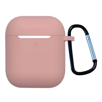 Apple AirPods ja latauskotelo (2016) / (2019) / AirPods, joissa on langaton latauskotelo (2019) Iskunkestävä suojus Bluetooth-kuulokkeiden suojus 2,5 mm paksunnettu silikonikotelo ja solki