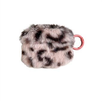 Apple AirPods 3 Leopard Fluffy Ring kuulokekotelo Bluetooth-kuulokkeet putoamiselta suojaava TPU-suojus rengassoljella