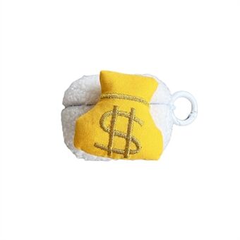 Apple AirPods Pro Cute Money Bag Fluff + TPU-kuori, Bluetooth-kuulokkeiden suojakuori koukulla