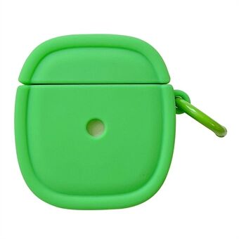 Apple AirPods 1/2 Candy Color -kuulokkeiden suojakuori, soikea putoamaton silikonikotelo ripustussoljella