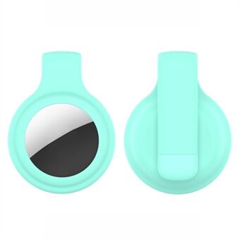 Teräksinen Clip Design -silikonikotelo Suojus Apple AirTag Bluetooth-paikantimelle, jossa on hukkaamisenesto-ominaisuus