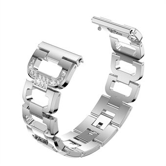 D-muotoinen tekojalokivi Alloy Watch Band Fitbit Versalle