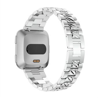 Tyylikäs tekojalokivi Alloy Watch Band Fitbit Versalle