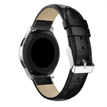 Krokotiilirakenteen aitoa nahkaa oleva ranneke 22mm Samsung Galaxy Watch 46mm: lle