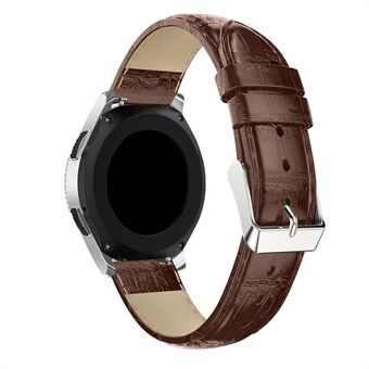 22 mm: n krokotiilikuvion aito nahkainen rannehihna Samsung Galaxy Watch 46 mm: n vaihtoon