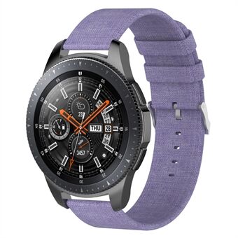 Metallisolki nailonkanvaskellohihna 22 mm Samsung Galaxy Watch 46 mm / Garmin Vivoactive 4:lle