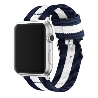 Metallisolki kudottu nailonkellohihna Apple Watch Series 4 44mm, Series 3/2/1 42mm