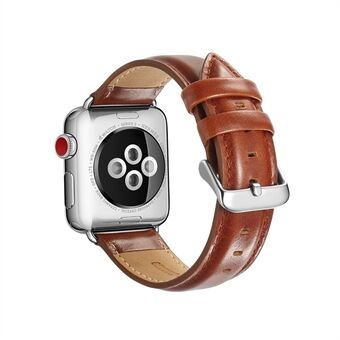 Yläkerroksen hullu hevosrakenne lehmännahkainen nahkaranneke Apple Watch -sarjaan 5 4 40mm / sarja 3 2 1 38mm