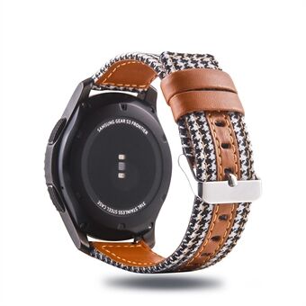 Kangas ja aitoa nahkaa Watch Band 22mm Smart