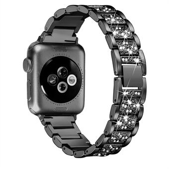 Rhinestone Decor ruostumattomasta Steel valmistettu ranneke Apple Watch -sarjaan 5 4 40mm / Sarja 3/2/1 38mm