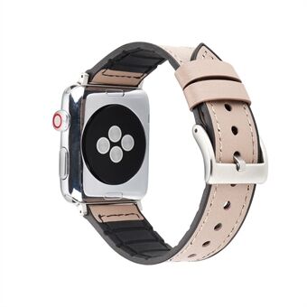 Nahkapäällysteisen pehmeän TPU-rannehihnan vaihto Apple Watch Series 4 40mm / Series 3 2 1 38mm