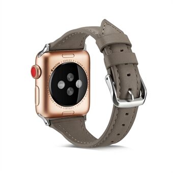 Ohut aitoa nahkaa oleva ranneke Apple Watch -sarjaan 5 4 44mm / Sarja 3/2/1 42mm