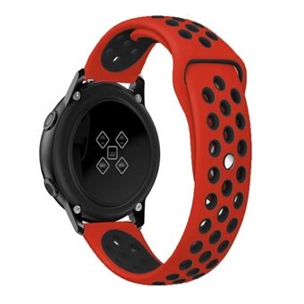 Kaksivärinen pehmeä silikonikellonhihna Samsung Galaxy Watch Active -puhelimeen