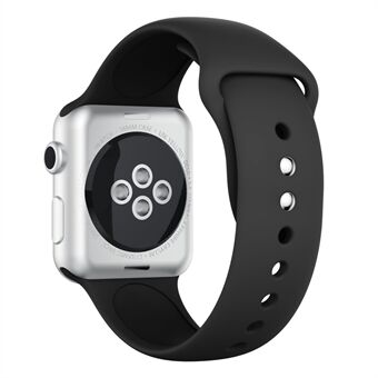 Kaksinkertainen solki pehmeä silikoni urheilukello rannekoru Apple Watch Series 4 40mm / Series 3 2 1 38mm