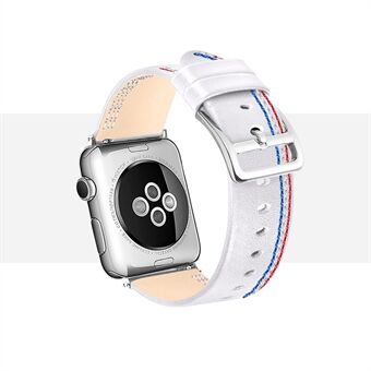 Aitoa nahkaa oleva yhden Tour kellohihna Apple Watchille Apple Watch Series 5 4 40mm / Series 3 2 1 38mm