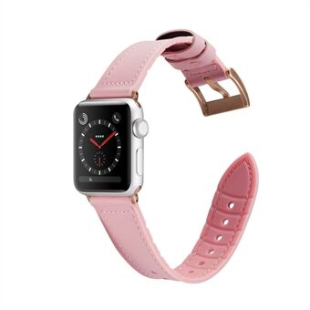 Universal PU-nahkahihnan vaihto Apple Watch -sarjaan 5 4 44mm / Sarja 3 2 1 42mm