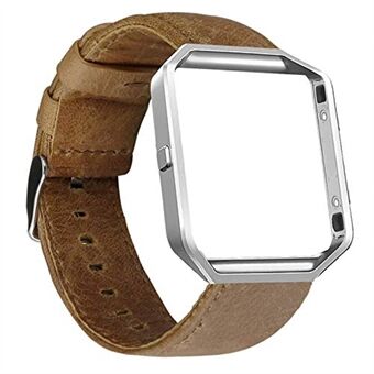 Crazy Horse Skin Cowhide Leather Smart Watch Band Fitbit Blaze -sarjaan