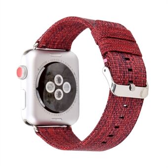 Korvaava kudottu kangas nailonnauhahihna ranneke Apple Watch -sarjalle 5 4 44mm / sarja 3 2 1 42mm