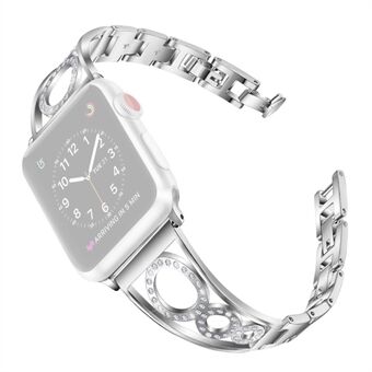 Tekojalokivi Decor Steel Smart Korvaus hihna Apple Watch Series 3/2/1 42mm / Sarja 4/5/6 / Watch SE 44mm