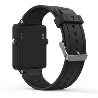 Silikoni- Smart vaihtoranneke Garmin Vivoactive Acetate -laitteelle - musta