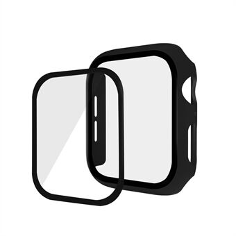 Kumitettu PC + karkaistu lasi -kotelo Apple Watch SE / Series 6/5/4 44mm: lle