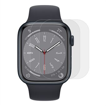 2 kappaletta Apple Watch Ultra 2 49mm / Ultra 49mm hydrogeeli täysnäyttösuojaa läpinäkyvä pehmeä TPU-kelloliuskafilmillä.