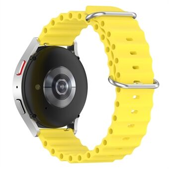 Samsung Galaxy Watch3 41mm / Gear Sport Universal 20mm Wave Design Silikoninen Vaihtohihna Yksivärinen ranneke