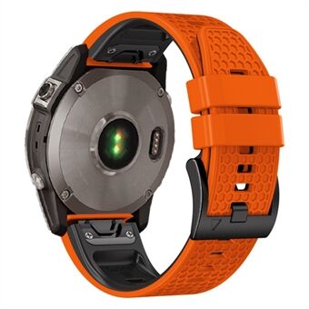 Dot Texture -silikoniranneke Garmin Tactix 7 Pro / Fenix ​​​​7X / 6X Pro / 5X Plus , 26 mm:n kaksivärinen kellohihna