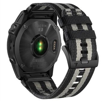 Nylon Canvas Quick Garmin Tactix 7 Pro / Fenix ​​​​7X / 6X Pro , 26 mm urheilukellon ranneke