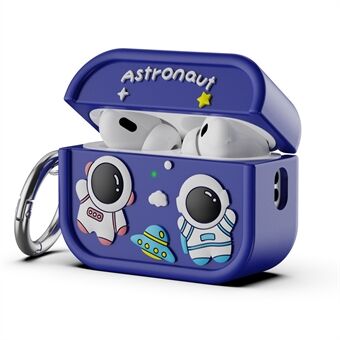 AirPods Pro 2 Kotelo Söpö Astronautti Design Silikoni Kuulokkeiden Suojus Karabiinilla