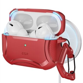 ESR Cyber Armor -sarjan kotelo AirPods Pro 2 / AirPods Pro -kuulokkeille TPU+Magneettinen kotelo kuulokkeiden suojakuori