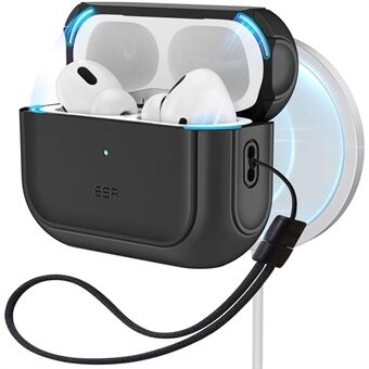 ESR AirPods 4 Kuulokekotelo PC+TPU Orbit Hybrid Cover Halolockilla