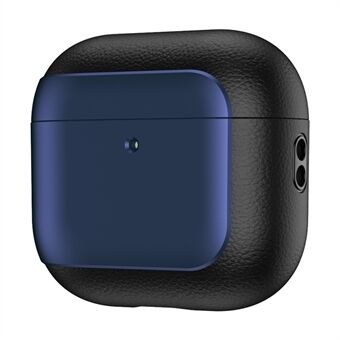 AirPods 4 TPU -kotelo Elektrolyysillä Litchi -kuvio Putoamisen estävä Kuulokesuojus hihnalla