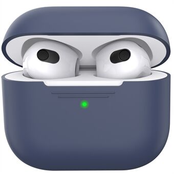 AHASTYLE PT176 Apple AirPods 3 silikonisuojakotelolle Bluetooth-kuulokkeiden putoamisen estävä suojus pölyltä suojaavalla latausportin liittimellä