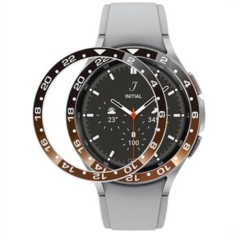 Samsung Galaxy Watch4 Classic 46 mm:n Ring , kaksivärinen metallikellon kehys, liimakehys, Ring suojus (tyyppi B)