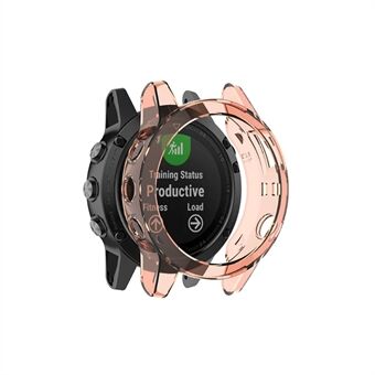 Läpinäkyvä kellokotelo Garmin Fenix 5/5 Plus Täysi Pehmeä TPU-suojakuori