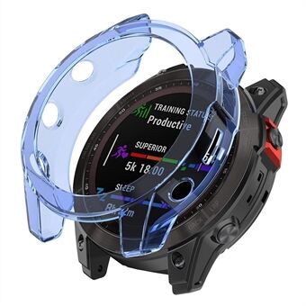 Garmin Fenix 7/7 Solar/ 7 Sapphire Solar Half-pack ontto läpinäkyvä kellokotelon suojus