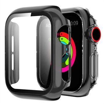 Apple Watch Series Smart / SE 40 mm:n Scratch PC-kotelo, jossa on karkaistu lasi näytönsuoja, putoamaton läpikuultava älykellon suojus