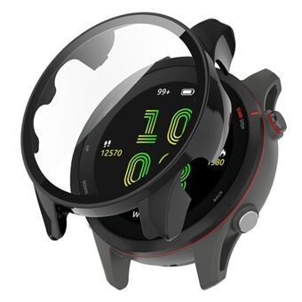 Garmin Forerunner 255S:lle Full Protection Anti-drop Hard PC Watch -kotelon suojakuori, jossa karkaistu lasi näytönsuoja