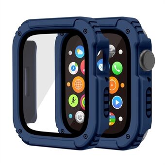 Apple Watch Series 3 / 2 / 1 42 mm PC + TPU iskunkestävä kellokotelon kuori karkaistulla lasilla näytönsuojalla