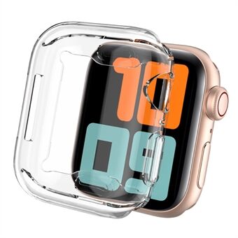 AHASTYLE WA05 2KPL Apple Watch SE (2022) 40mm / SE 40mm / Sarja 4 / 5 / 6 40mm kirkas TPU kellon rungon suojus suojaava iskunkestävä kotelo