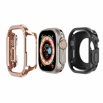 Apple Watch Series 9 49mm TPU+PC Watch Case Iskunkestävä kellon kehyksen suoja