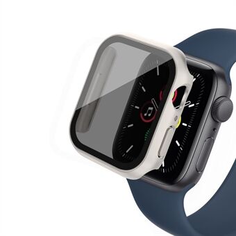 Apple Watch Series 6 / 5 / 4 / SE / SE (2022) 44 mm kova PC:n mattakellokotelon kansi, jossa on Spy estävä karkaistu lasikalvo