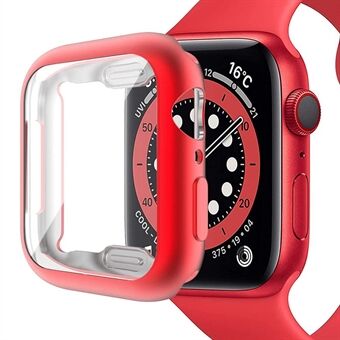 Koko vartaloa suojaava pehmeä TPU-sähköpinnoitettu puskurin kirkas kansi näytönsuojalla Apple Watch Series 7 41mm