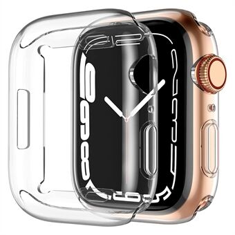 Apple Watch Series 8 45mm suojaava kellokotelo Läpinäkyvä HD Sensitive Touch TPU Scratch kellon näytönsuoja