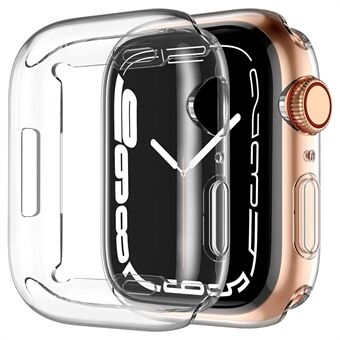 Putoamista estävä kellokotelo Apple Watch Ultra 49mm, läpinäkyvä pehmeä TPU HD korkean herkkyyden näytönsuoja