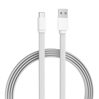 XIAOMI XMSJX11QM 1m Type-C 3A pikalatauskaapeli litteä USB-C matkapuhelimen tabletin laturin datajohto