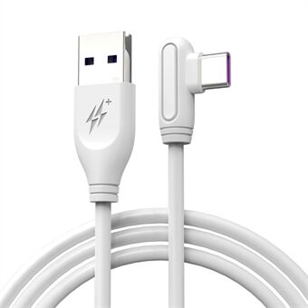 ENKAY 1m 40W 5A USB-C-kyynärpääkaapeli USB-C 90 asteen oikea kulma Pikalatausdatajohdon johto