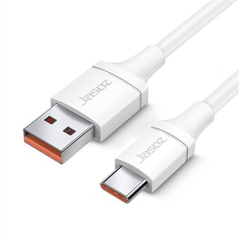 JASOZ T-D190 1,5 m USB - Type-C 6A pikalatausjohto Android-puhelimen datakaapeli