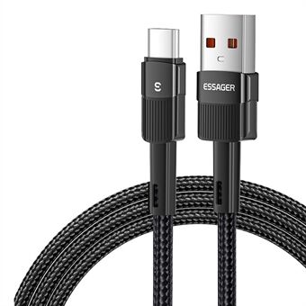 ESSAGER 3M USB - Type C -kaapeli Pikalataus 480 Mbps lähetysjohto - musta